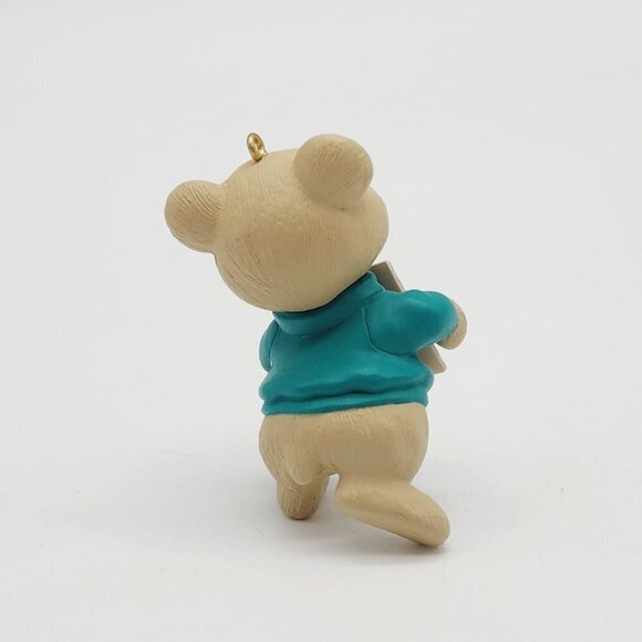 Hallmark Keepsake Christmas Ornament Bear Bingo 1995 Hanging Standing - Picture 2 of 5